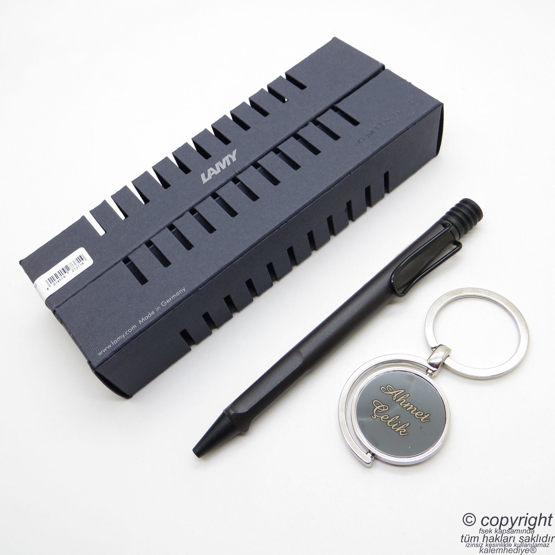 Lamy Safari Tükenmez Kalem Mat Siyah + Kalem Kılıfı | Lamy Kalem | Hepsi İsme Özel