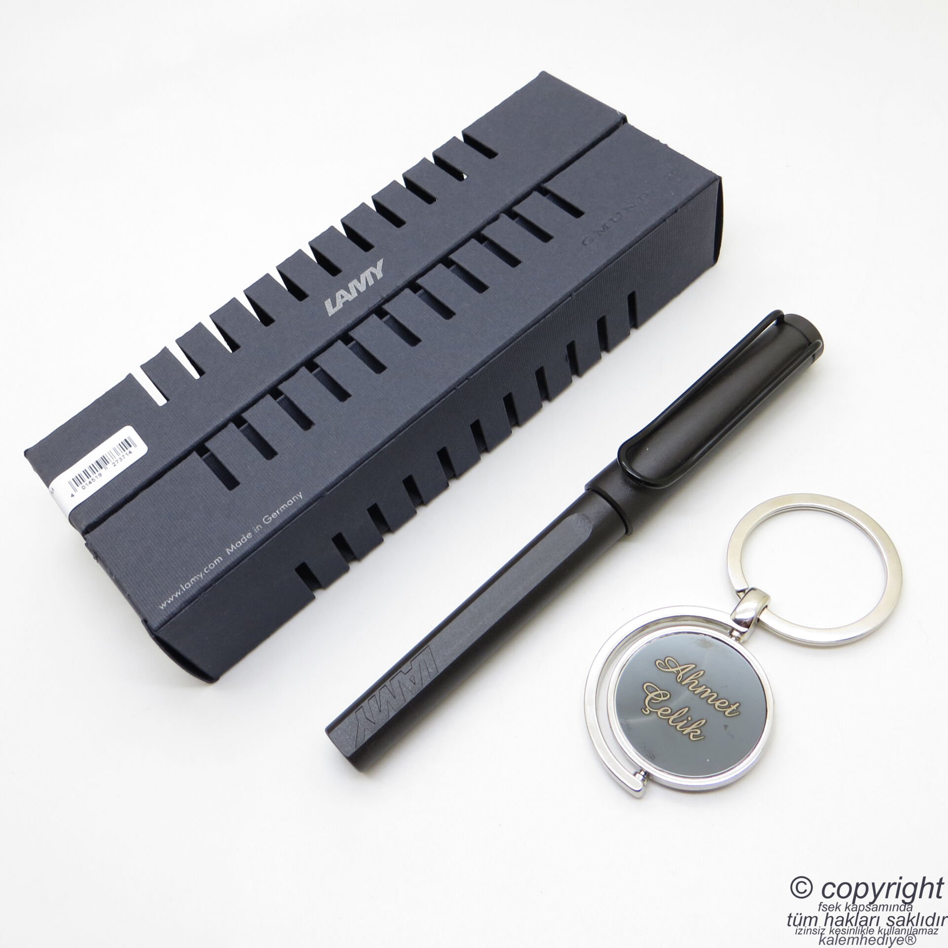 Lamy Safari Roller Kalem Mat Siyah + Kalem Kılıfı | Lamy Kalem | Hepsi İsme Özel