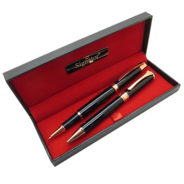 Signator® T434 Siyah Rose Kalem Seti | İsme Özel Kalem | Hediyelik Kalem