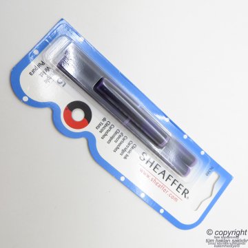 Sheaffer 96380 Dolma Kalem Kartuşu, 5'Li Blister, Mor Renk
