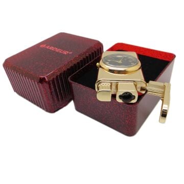 Ardeur® Lucian Gold Saatli İsme Özel Çakmak | Hediyelik Çakmak