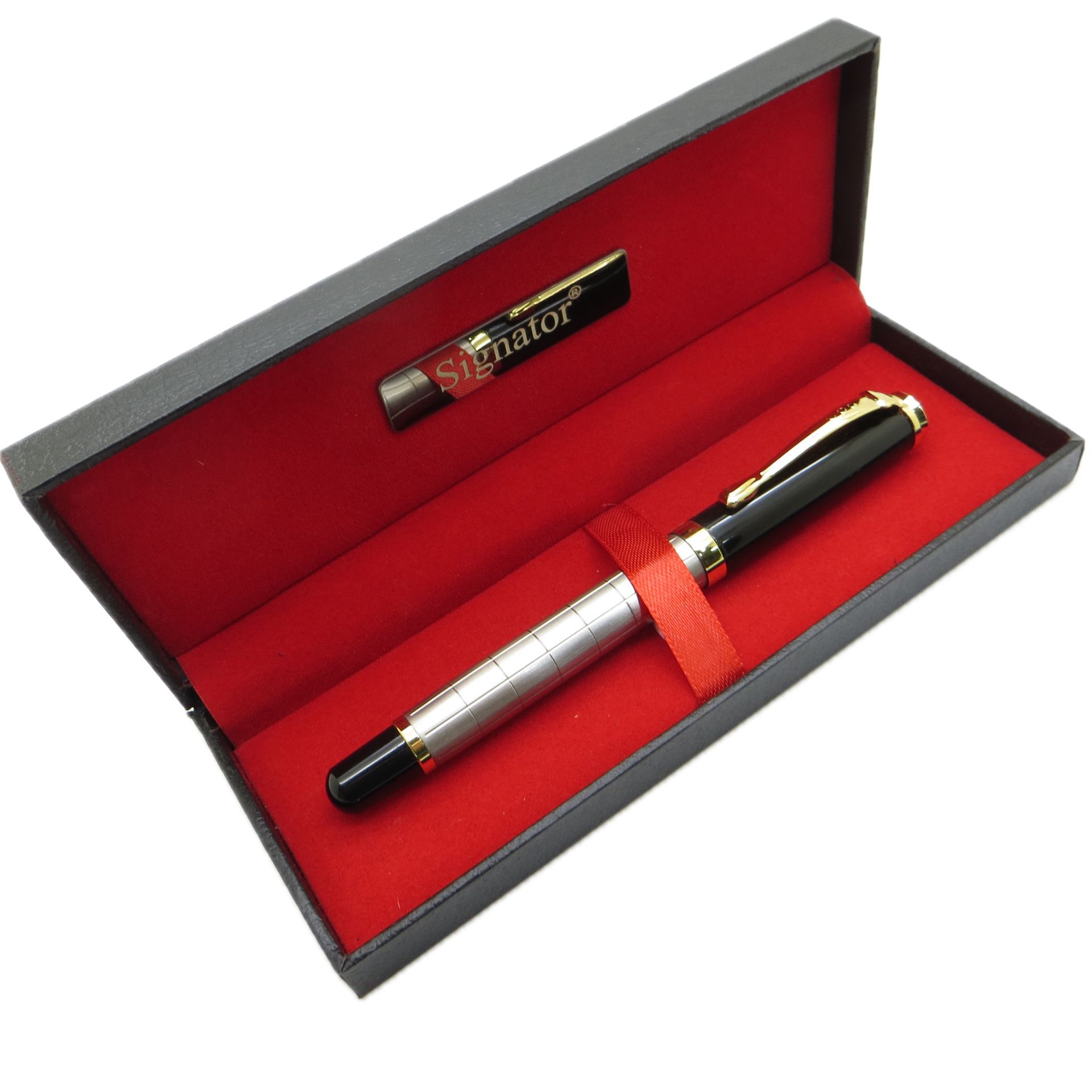 Signator® T439 Saten Siyah Roller Kalem | İsme Özel Kalem | Hediyelik Kalem