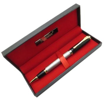 Signator® T439 Saten Siyah Roller Kalem | İsme Özel Kalem | Hediyelik Kalem