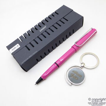 Lamy Safari Roller Kalem Pembe + Kalem Kılıfı | Lamy Kalem | Hepsi İsme Özel