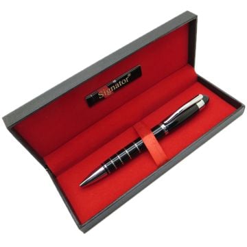 Signator® T448 Siyah Krom Tükenmez Kalem | İsme Özel Kalem | Hediyelik Kalem