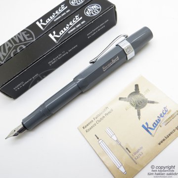 Kaweco 10000757 Skyline Sport Gri Dolma Kalem | İsme Özel Kalem