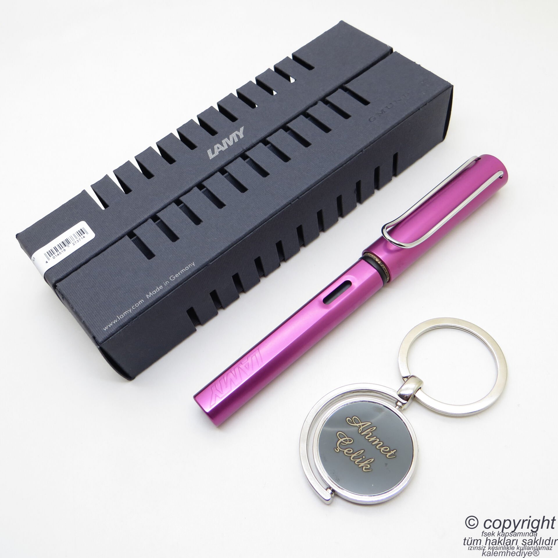 Lamy Al Star Vibrant Pembe Dolma Kalem + Kalem Kılıfı | Lamy Kalem | Hepsi İsme Özel