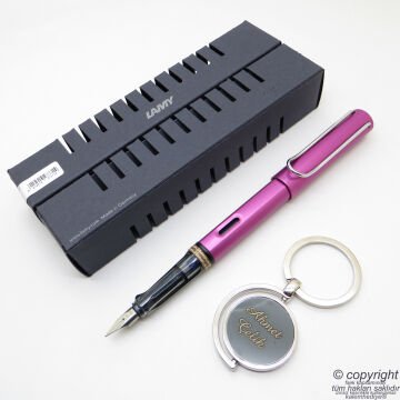 Lamy Al Star Vibrant Pembe Dolma Kalem + Kalem Kılıfı | Lamy Kalem | Hepsi İsme Özel