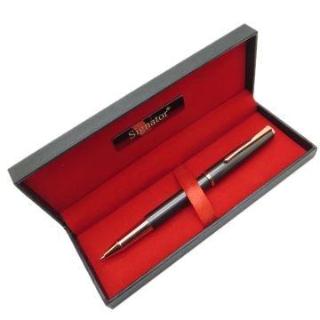 Signator® T457 Koyu Füme Rose Gold Roller Kalem | İsme Özel Kalem | Hediyelik Kalem