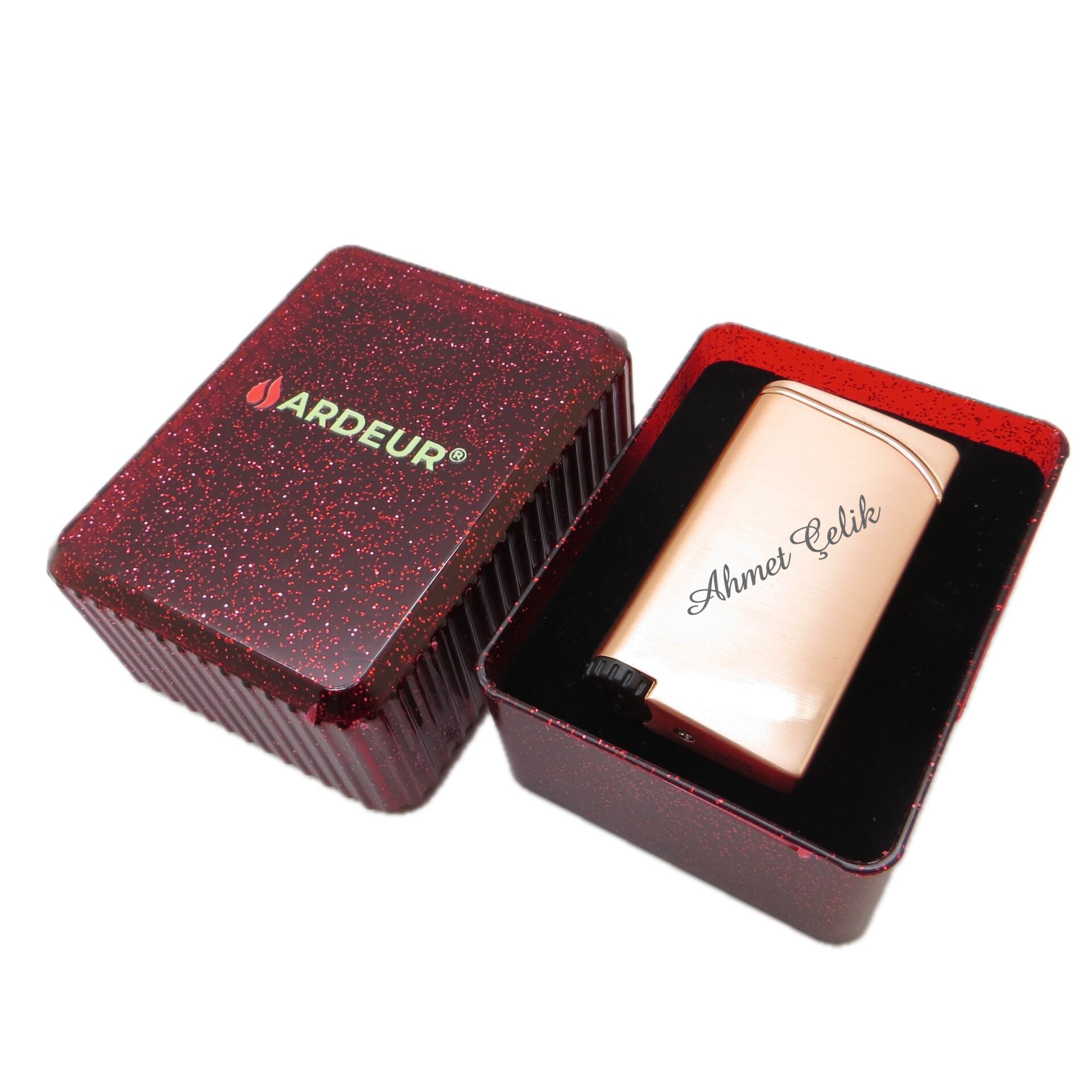 Ardeur® Ares Rose Gold Kişiye Özel Çakmak | Hediyelik Çakmak