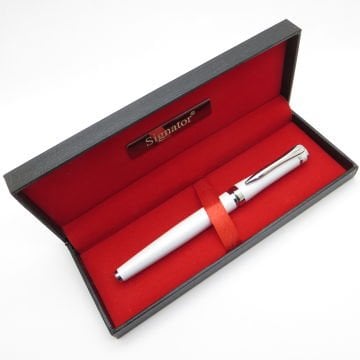 Signator® T461 Beyaz Krom Roller Kalem | İsme Özel Kalem | Hediyelik Kalem
