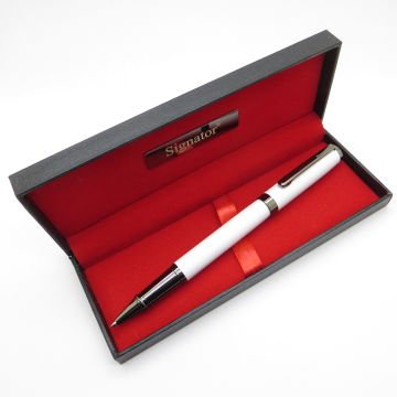 Signator® T464 Titanyum Beyaz Roller Kalem | İsme Özel Kalem | Hediyelik Kalem