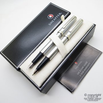 Sheaffer Prelude Krom Dolma Kalem + Roller Kalem Set | İsme Özel Kalem Seti