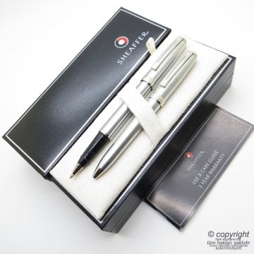 Sheaffer Prelude Krom Roller Kalem + Tükenmez Kalem Set | İsme Özel Kalem Seti