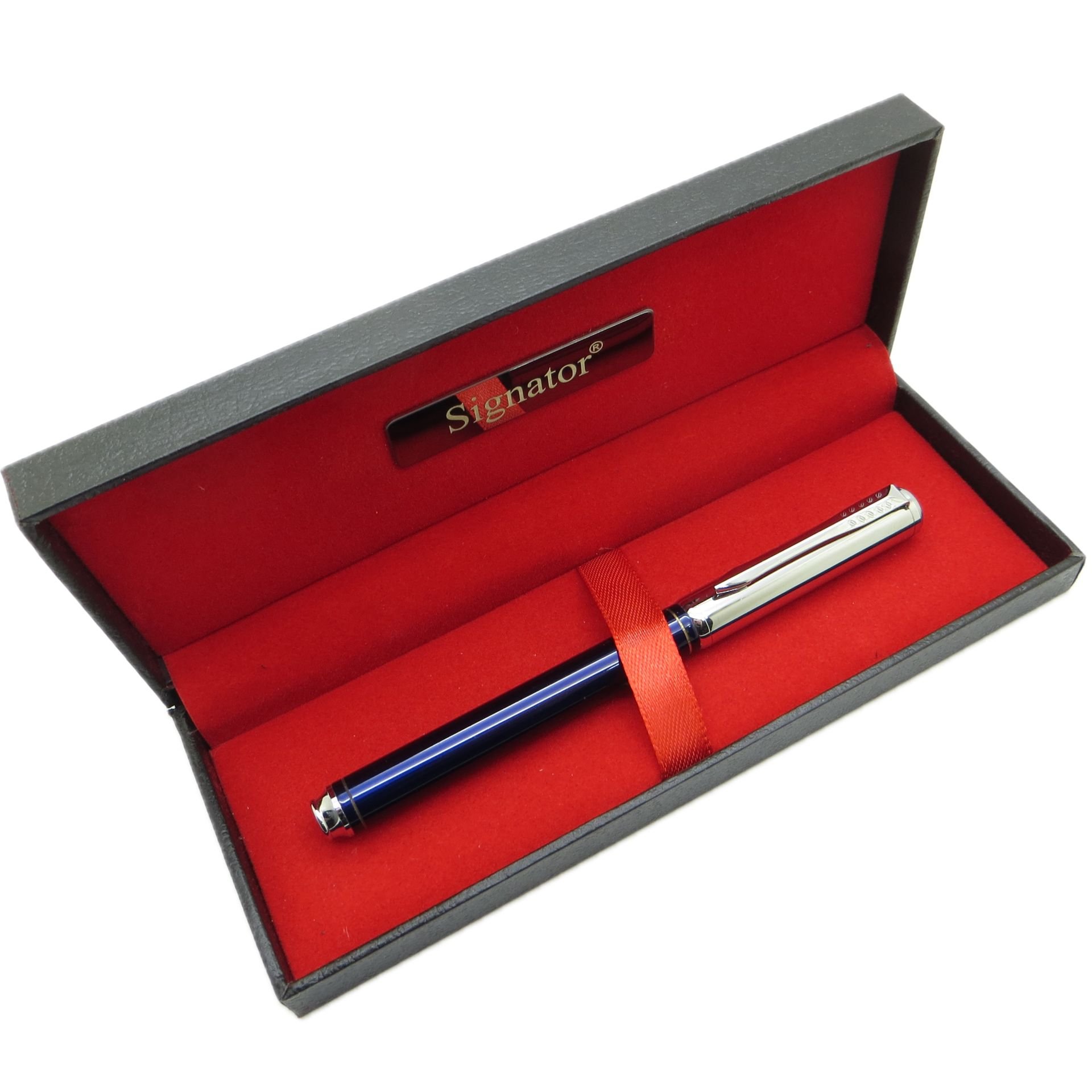 Signator® T475 Mavi Krom Roller Kalem | İsme Özel Kalem | Hediyelik Kalem