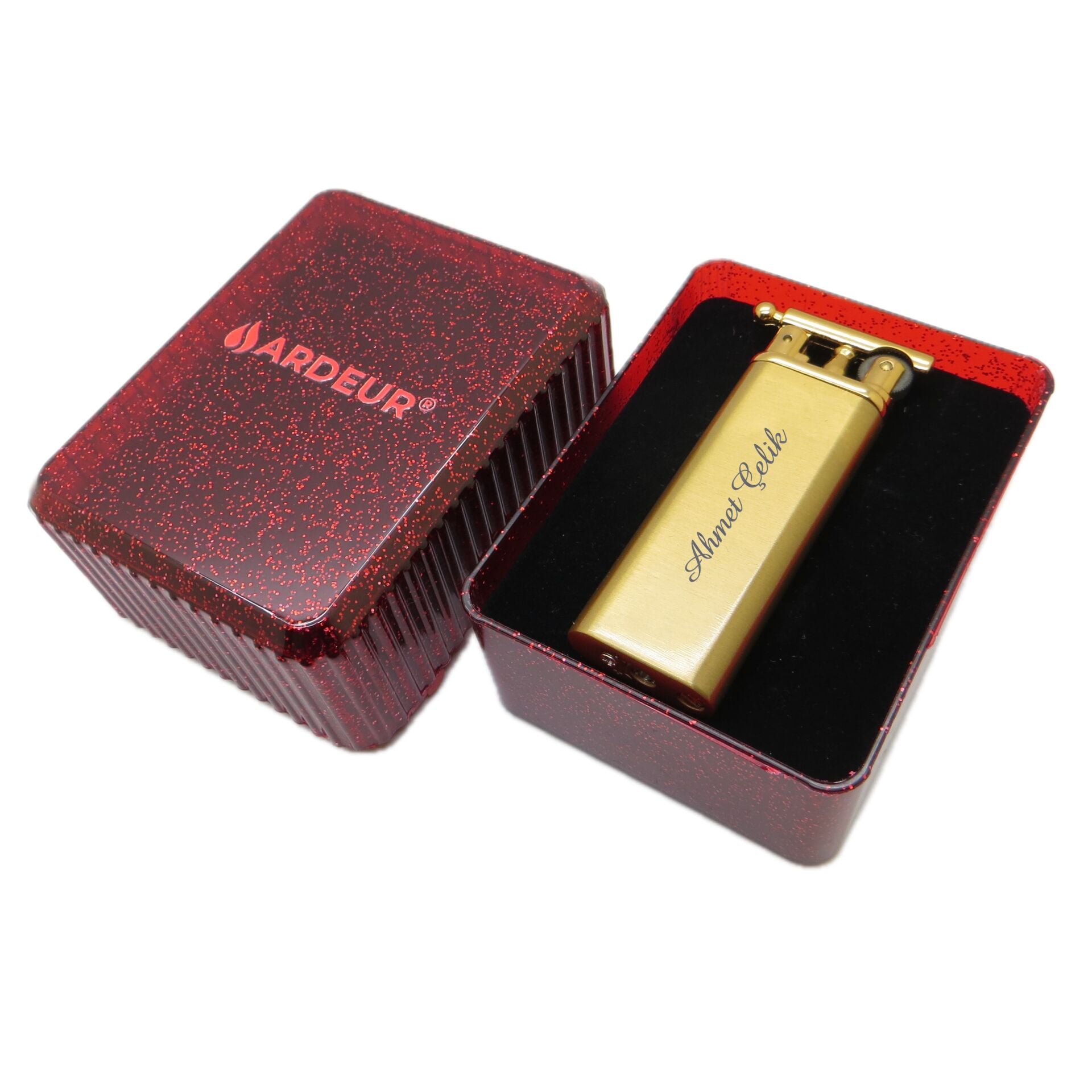 Ardeur® Rivenza Gold Kişiye Özel İsimli Çakmak | Hediyelik Çakmak