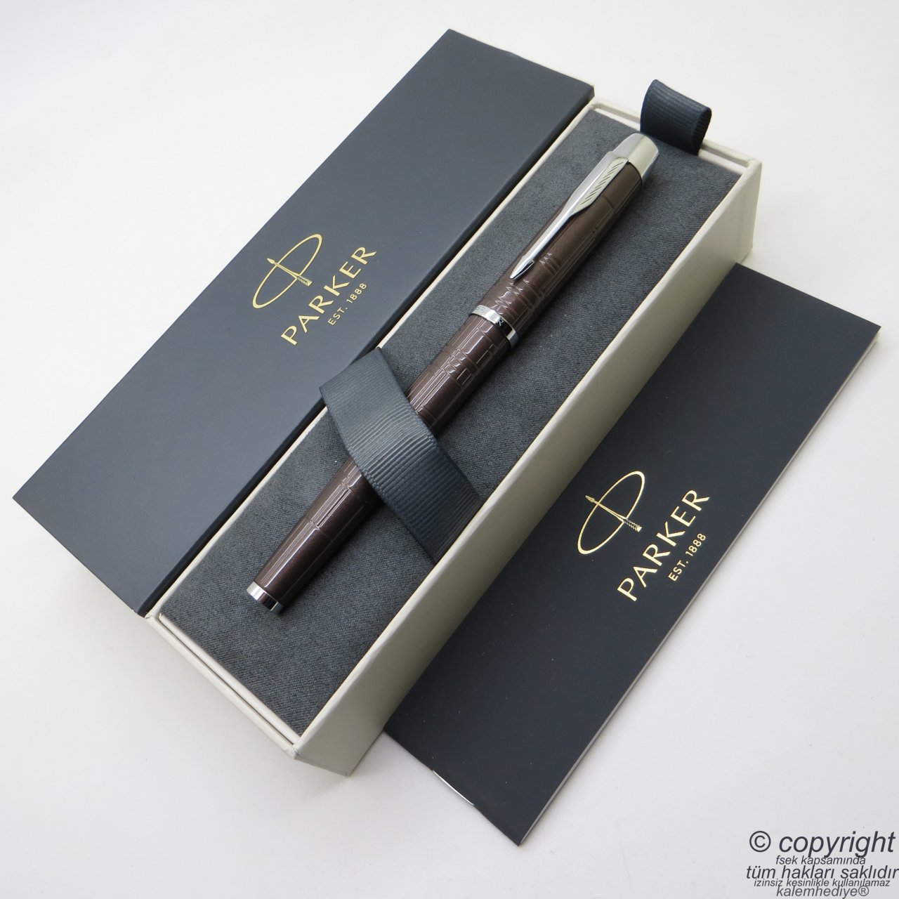 Parker Im Premium Metal Çikolata Roller Kalem | Parker Kalem | İsme Özel Kalem | Hediyelik Kalem
