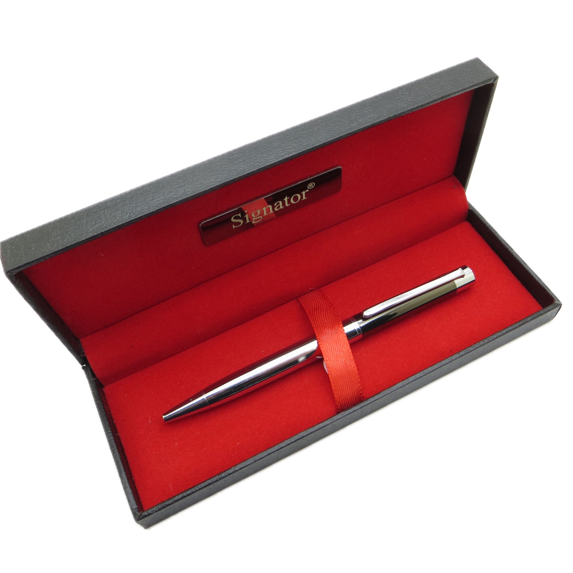 Signator® T496 Füme Krom Tükenmez Kalem | İsme Özel Kalem | Hediyelik Kalem