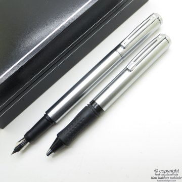 Sheaffer Award Krom Dolma Kalem + Tükenmez Kalem Seti | İsme Özel Kalem