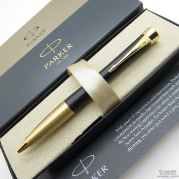 Parker Urban Mat Siyah Altın GT Tükenmez Kalem | Parker Kalem | İsme Özel Kalem | Hediyelik Kalem