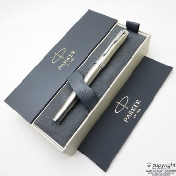 Parker IM Brushed Krom Dolma Kalem | İsme Özel Kalem