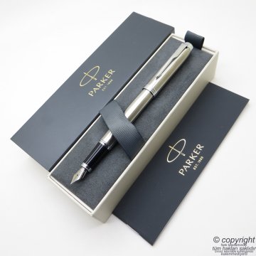 Parker IM Brushed Krom Dolma Kalem | İsme Özel Kalem