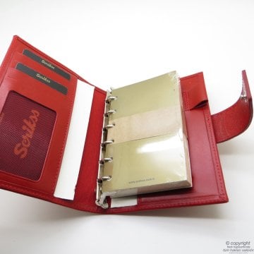 Scrikss İsme Özel Kırmızı Cep Ajandalı Hediye Seti - İnci Kalem - MD-1319 | Cep Ajandası + Kalem | Scrikss Kalem | İsme Özel Kalem | Hediyelik Set