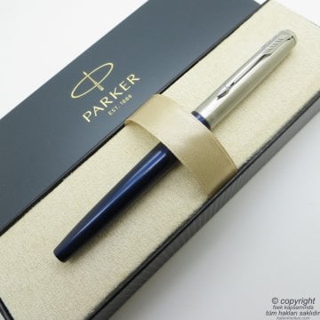 Parker Jotter Metal Mavi Dolma Kalem | İsme Özel Kalem | Hediyelik Kalem
