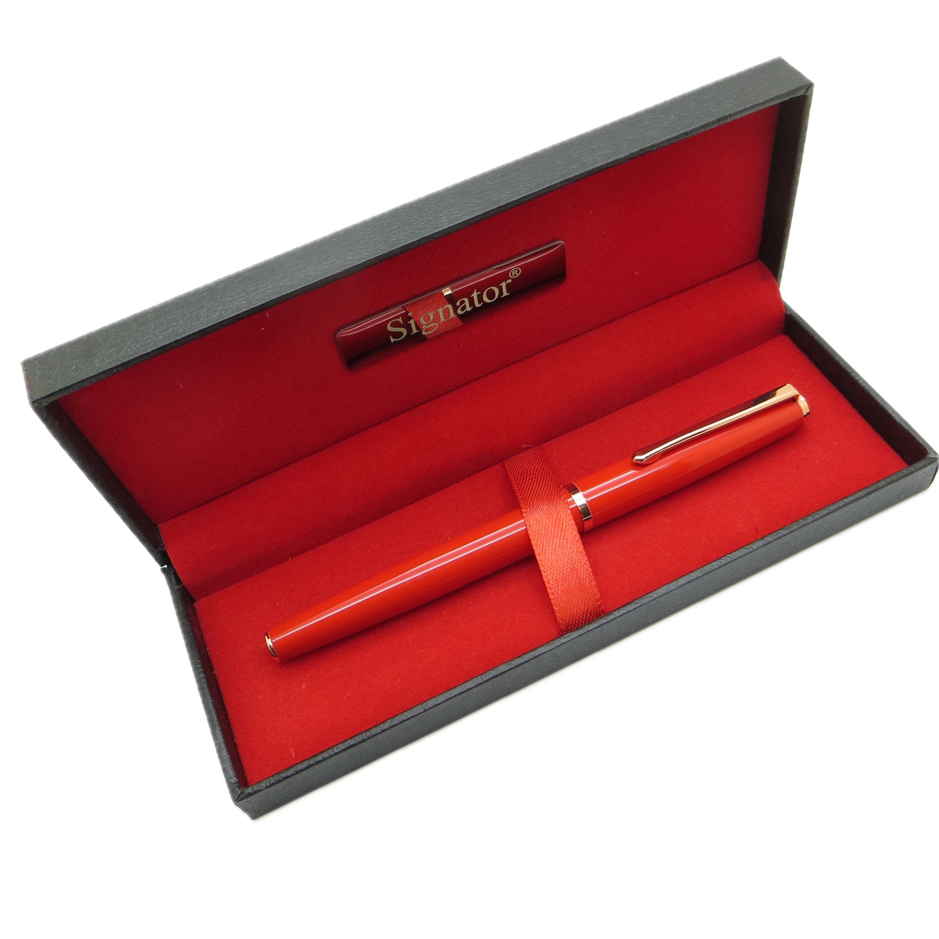 Signator® T524 Bayrak Kırmızı Altın Roller Kalem | İsme Özel Kalem | Hediyelik Kalem