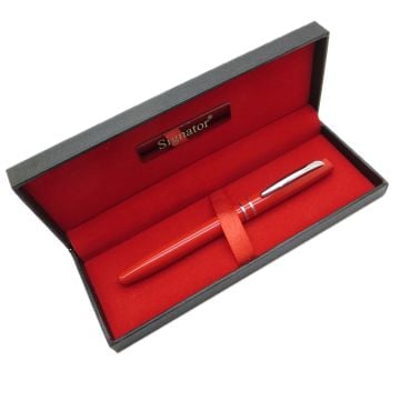 Signator® T527 Kırmızı Krom Roller Kalem | İsme Özel Kalem | Hediyelik Kalem
