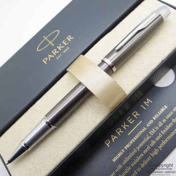 Parker Im Metal Kurşuni CT Roller Kalem | Parker Kalem | İsme Özel Kalem | Hediyelik Kalem