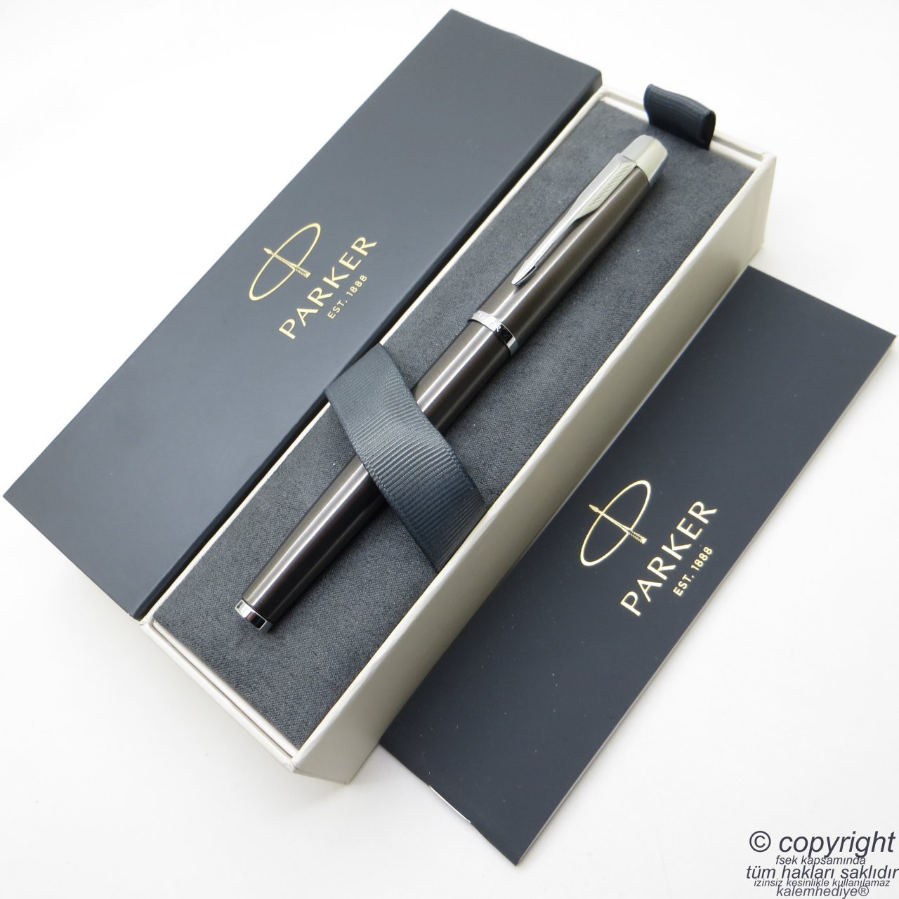 Parker Im Metal Kurşuni CT Roller Kalem | Parker Kalem | İsme Özel Kalem | Hediyelik Kalem