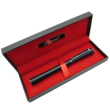 Signator® T540 Mat Siyah Krom Roller Kalem | İsme Özel Kalem | Hediyelik Kalem