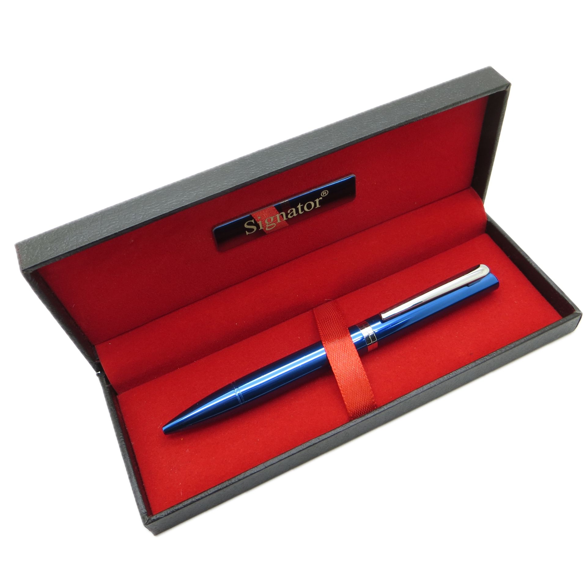 Signator® T547 Mavi Krom Tükenmez Kalem | İsme Özel Kalem | Hediyelik Kalem