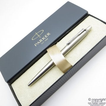 Parker Jotter Metal SS CT Tükenmez Kalem | İsme Özel Kalem | Hediyelik Kalem