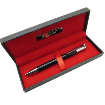 Signator® T552 Siyah Krom Tükenmez Kalem | İsme Özel Kalem | Hediyelik Kalem