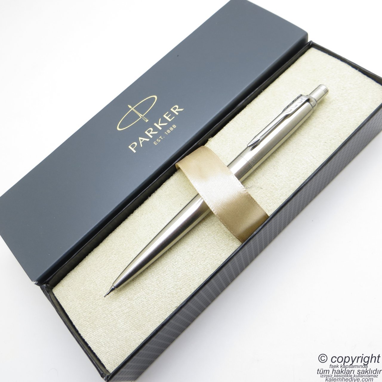 Parker Jotter Metal SS CT 0.5 Versatil Kalem (uçlu kalem) | Parker Kalem | İsme Özel Kalem | Hediyelik Kalem