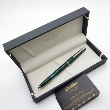 Scrikss Nostalji 17 Yeşil Pistonlu/Mürekkep Hazneli Dolma Kalem Eski Üretim