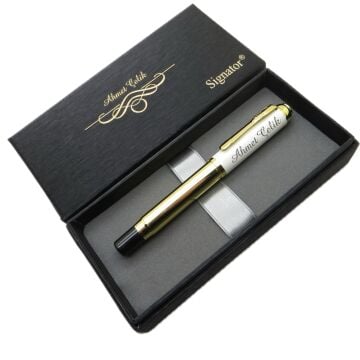 Signator® ST216 Beyaz Gold Dolma Kalem | İsme Özel Kalem