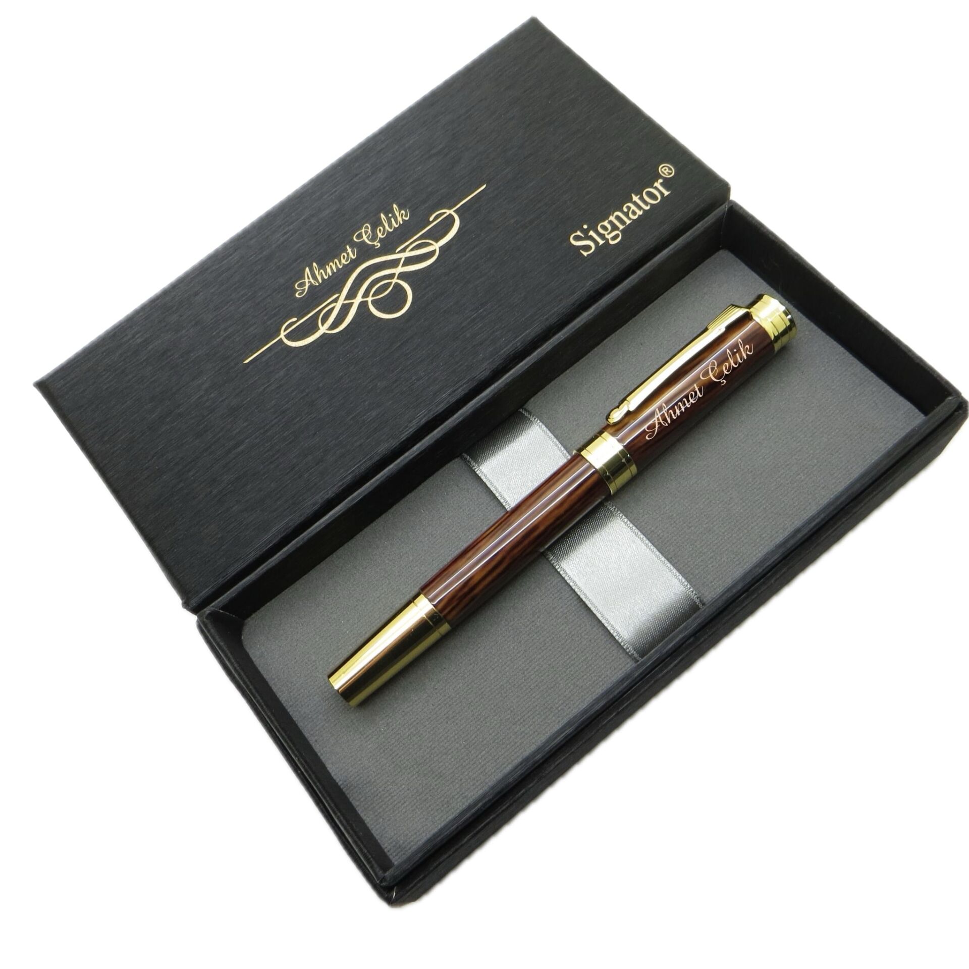 Signator® ST220 Sedefli Lake Gold Roller Kalem | İsme Özel Kalem