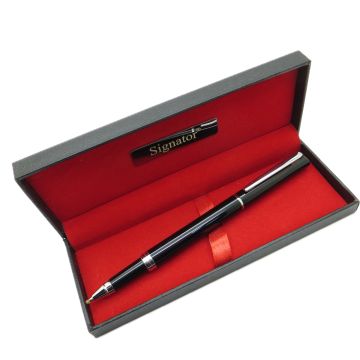 Signator® T565 Siyah Krom Roller Kalem | İsme Özel Kalem | Hediyelik Kalem