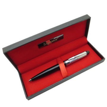 Signator® T574 Siyah Krom Tükenmez Kalem | İsme Özel Kalem | Hediyelik Kalem
