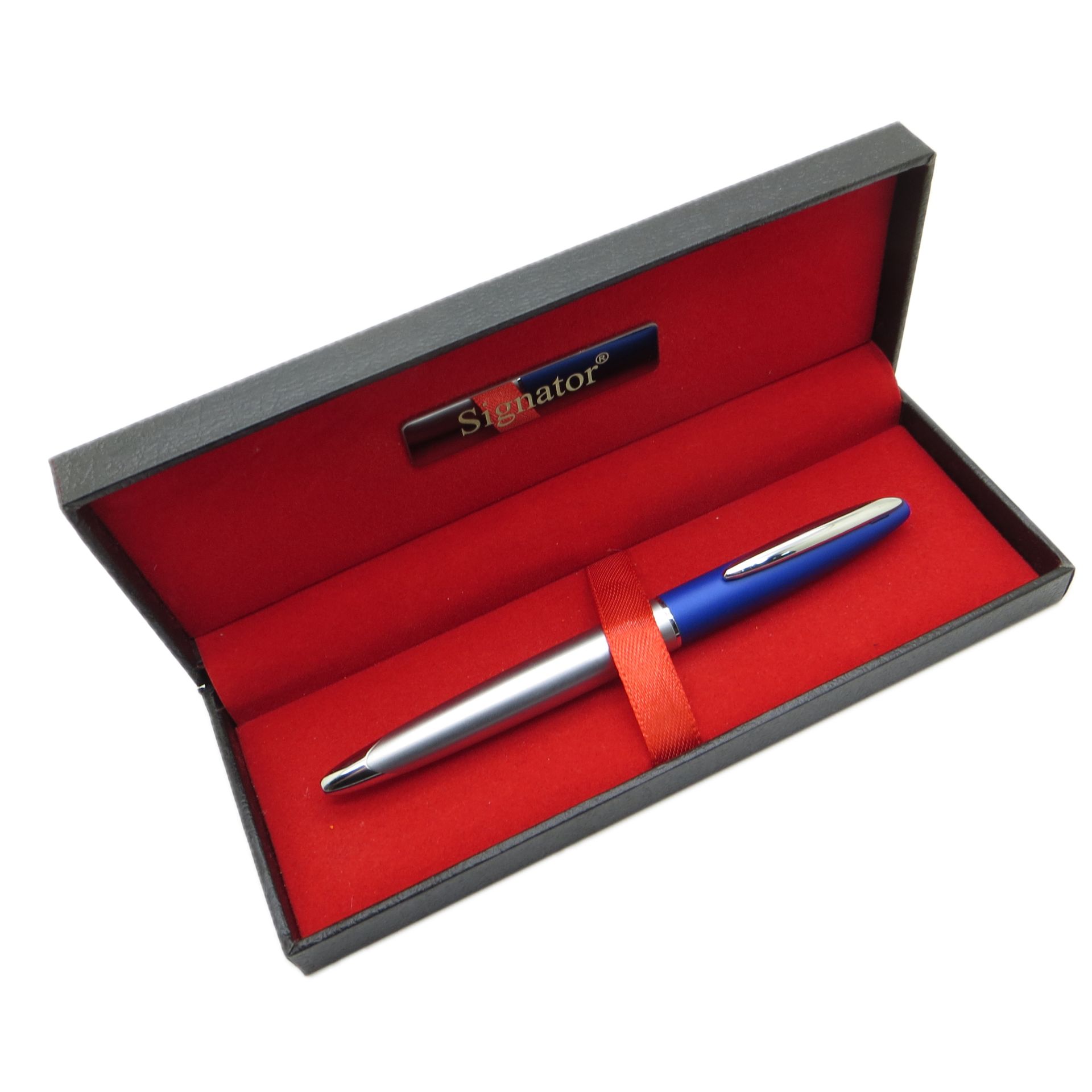 Signator® T576 Mavi Krom Tükenmez Kalem | İsme Özel Kalem | Hediyelik Kalem