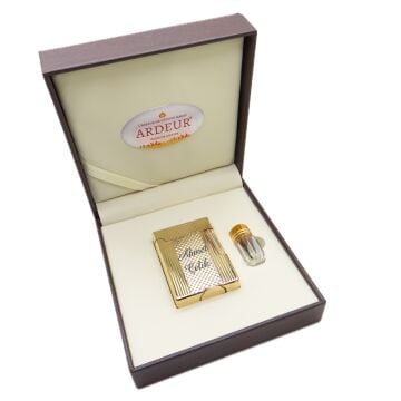 Ardeur® Heritage Gold Desen Oymalı İsme Özel Çakmak | Hediyelik Çakmak