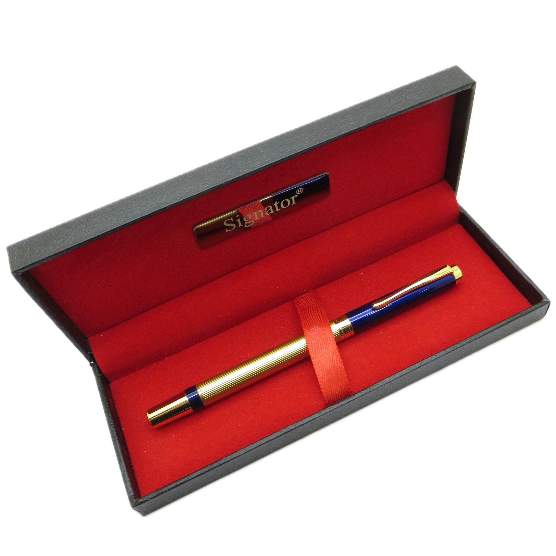 Signator® T587 Mavi Gold Roller Kalem | İsme Özel Kalem | Hediyelik Kalem