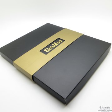Scrikss İsme Özel Deri Defter Hediye Seti MD-523 Siyah | A5 Deri Defter + Touch Kalem | Scrikss Kalem | İsme Özel Kalem | Hediyelik Set