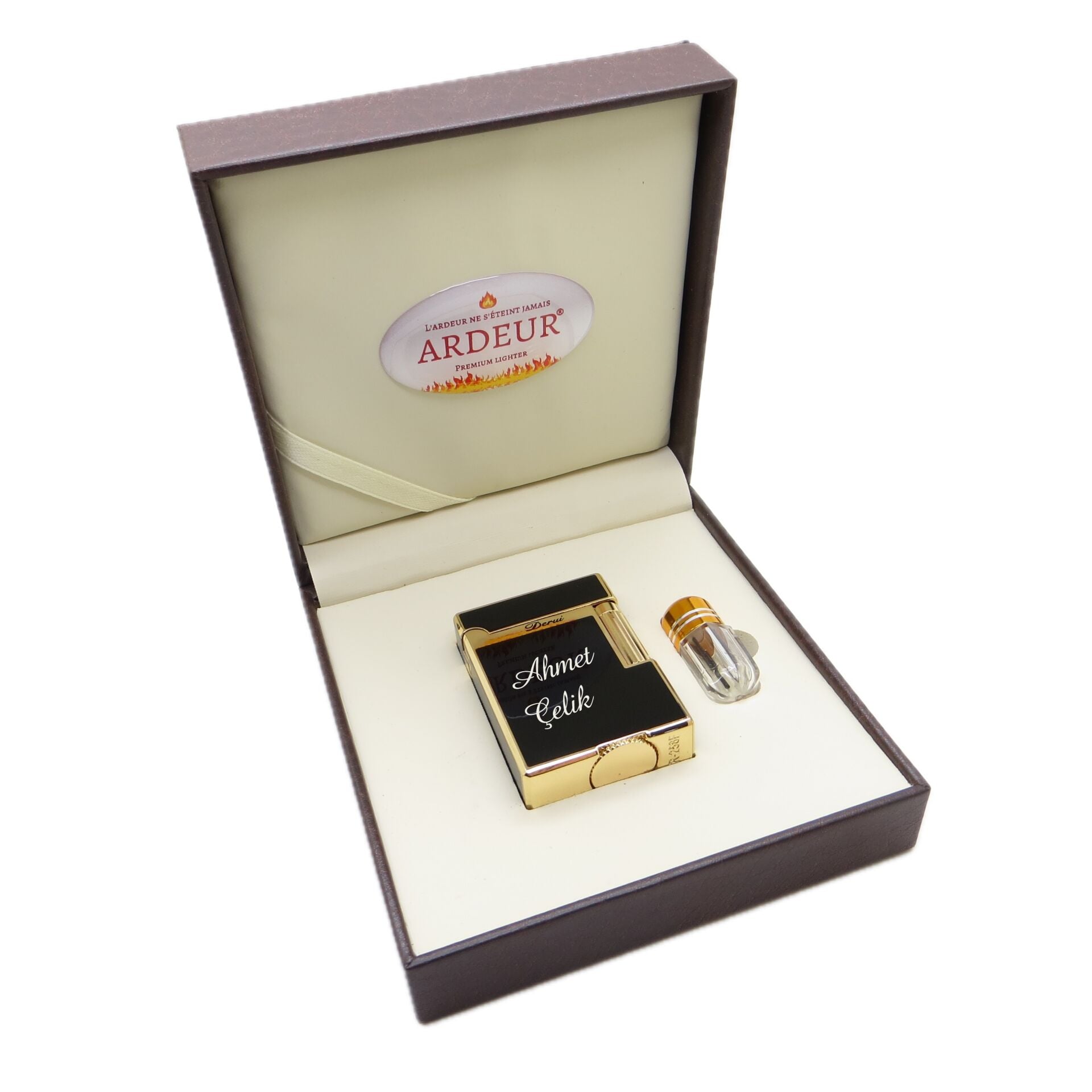 Ardeur® Heritage Siyah Gold İsme Özel Çakmak | Hediyelik Çakmak