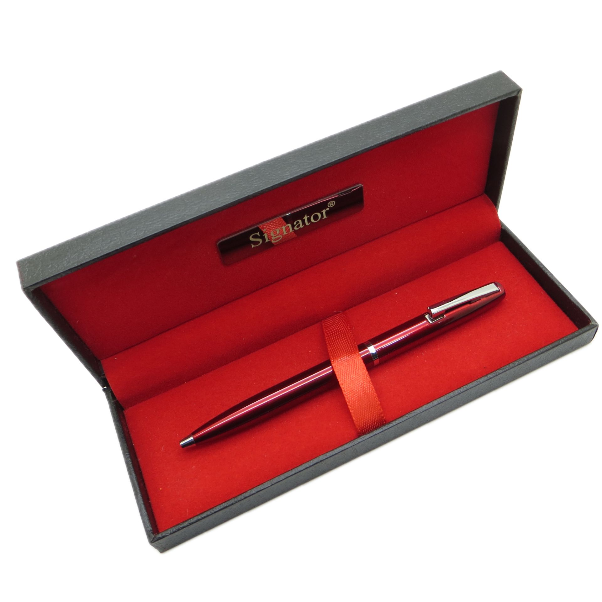 Signator® T596 Kırmızı Tükenmez Kalem | İsme Özel Kalem | Hediyelik Kalem