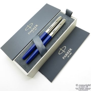 Parker Jotter Original Mavi Dolma Kalem + Roller Kalem Set | İsme Özel Kalem | Hediyelik Kalem