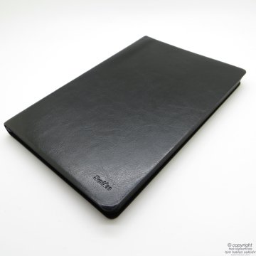 Scrikss İsme Özel Deri Defter Hediye Seti MD-533 Siyah | A5 Deri Defter + Touch Kalem | Scrikss Kalem | İsme Özel Kalem | Hediyelik Set